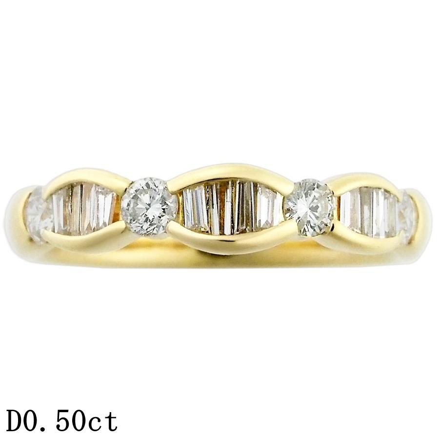 ダイヤモンド/0.50ct デザイン リング K18YG 10.5号 : インペリアル 