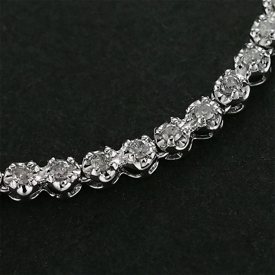 ダイヤモンド/2.00ct テニス ネックレス K18WG : インペリアル - 通販