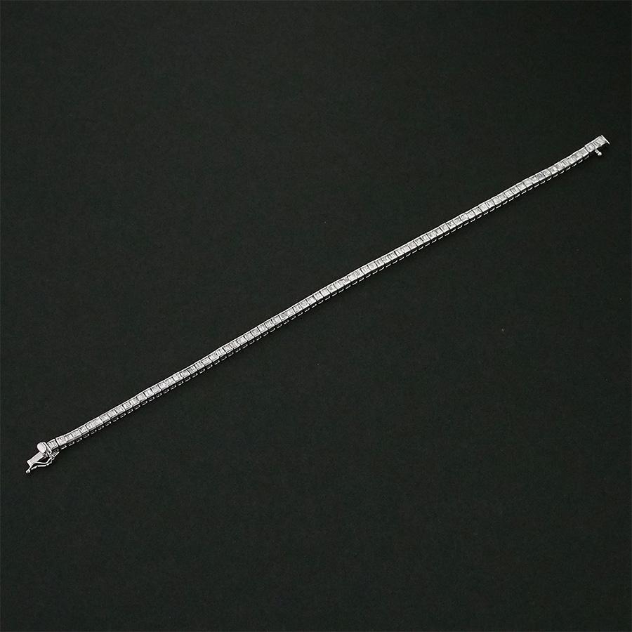 ダイヤモンド/2.00ct テニス ブレスレット K18WG : インペリアル 