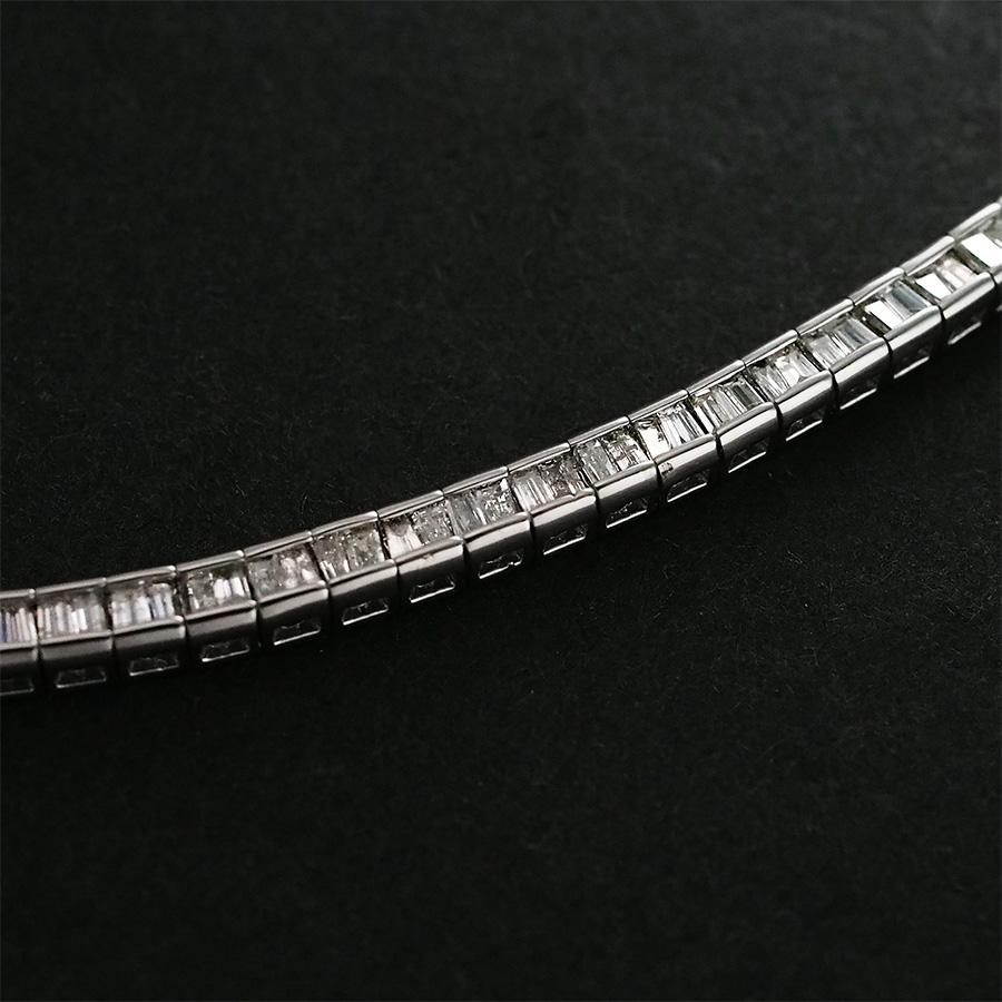 ダイヤモンド/2.00ct テニス ブレスレット K18WG : インペリアル