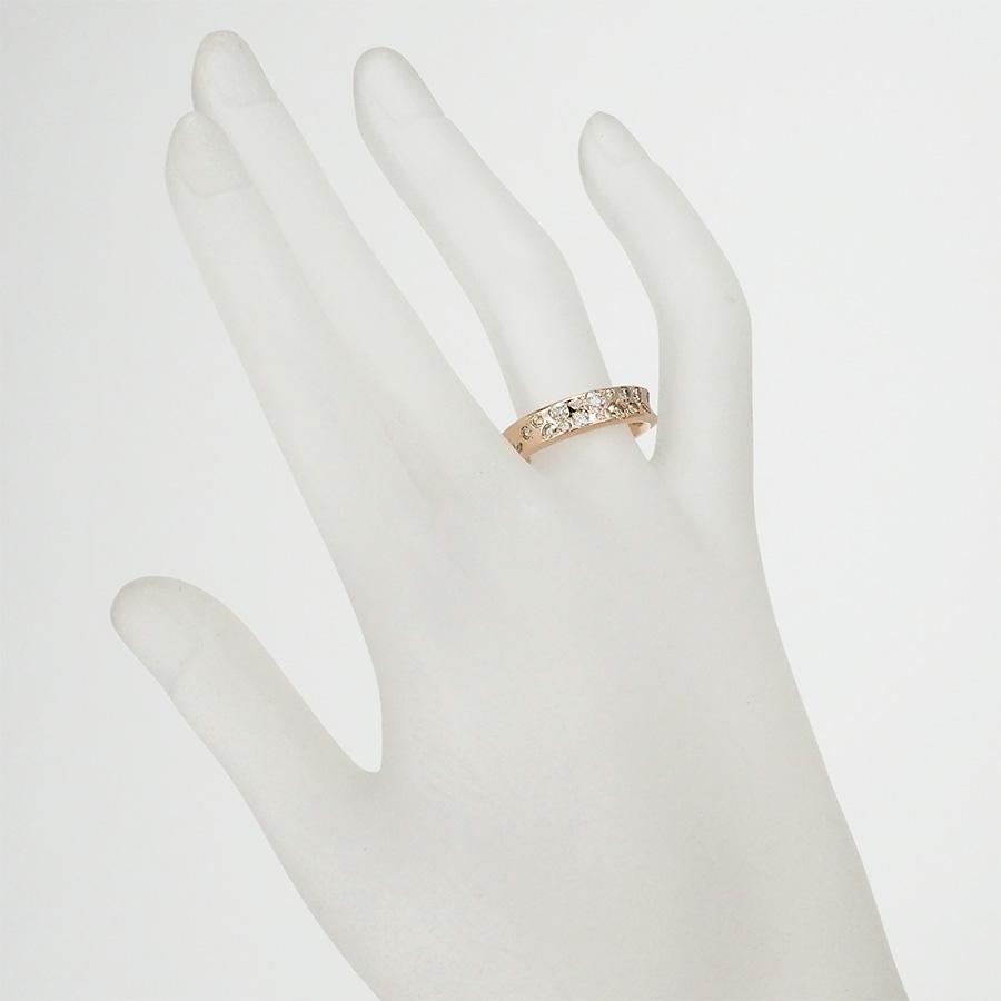 カシケイ ブラウンダイヤモンド /0.60ct メランジェ リング K18PG 14号