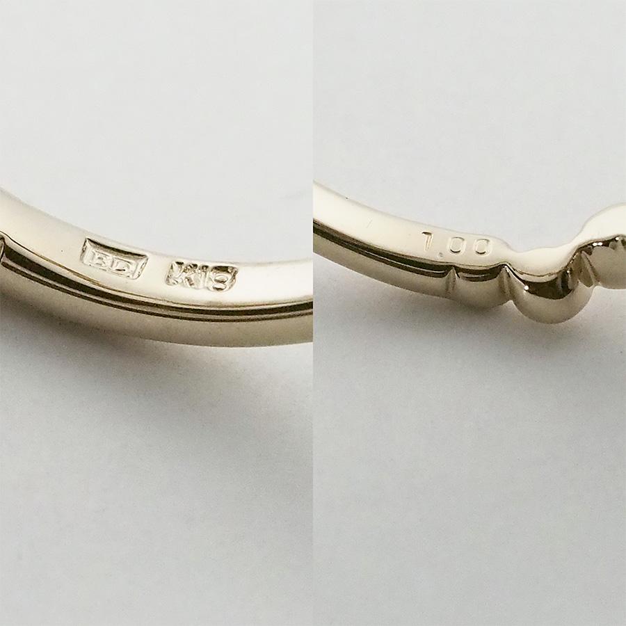 カシケイ ダイヤモンド/1.00ct ベゼル リング K18BG 11号