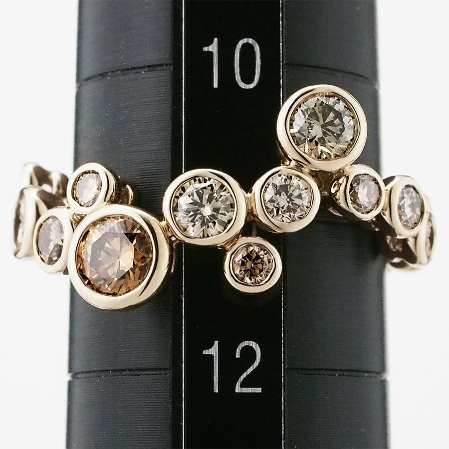 カシケイ ダイヤモンド/1.00ct ベゼル リング K18BG 11号