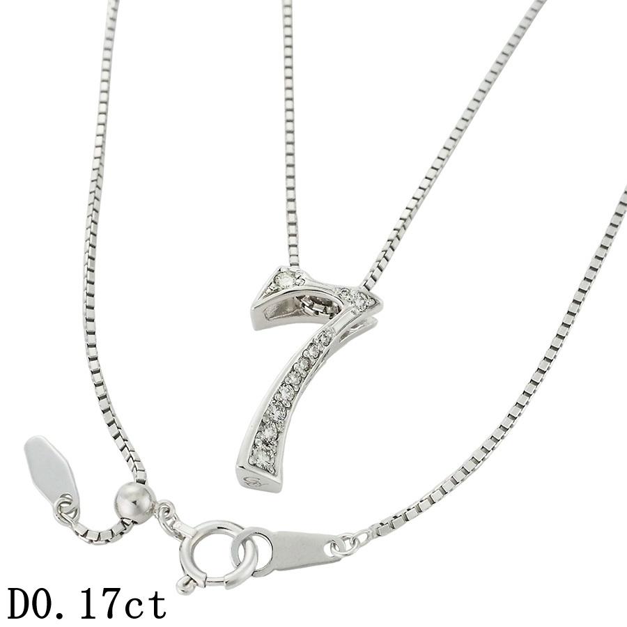 17/美品 ノンブル ゆきざき K18YG ダイヤ計0.17 ペンダントトップ ゆきざき ダイヤモンド/0.17ct ノンブル No.7 ネックレス Y.NOMBRE