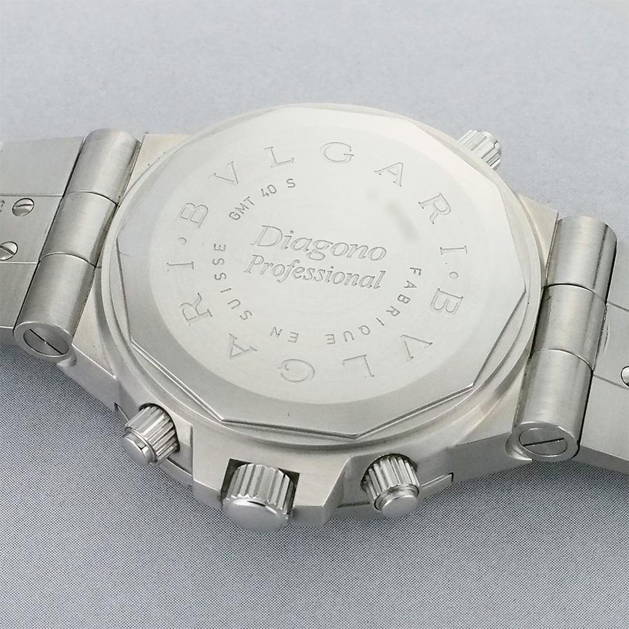 美品ブルガリ ディアゴノ プロフェッショナル GMT GMT40S　箱、保証書付 ブルガリ ディアゴノ プロフェッショナル GMT GMT40S 箱・保証書付