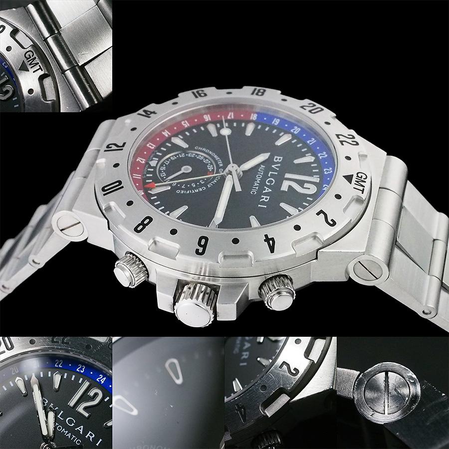 ブルガリ ディアゴノ プロフェッショナル GMT GMT40S 箱・保証書付