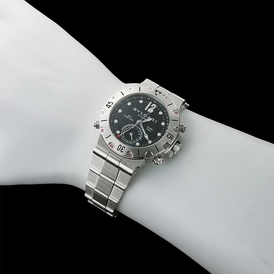 ブルガリ ディアゴノ スクーバ GMT SD38SGMT 箱・保証書付 