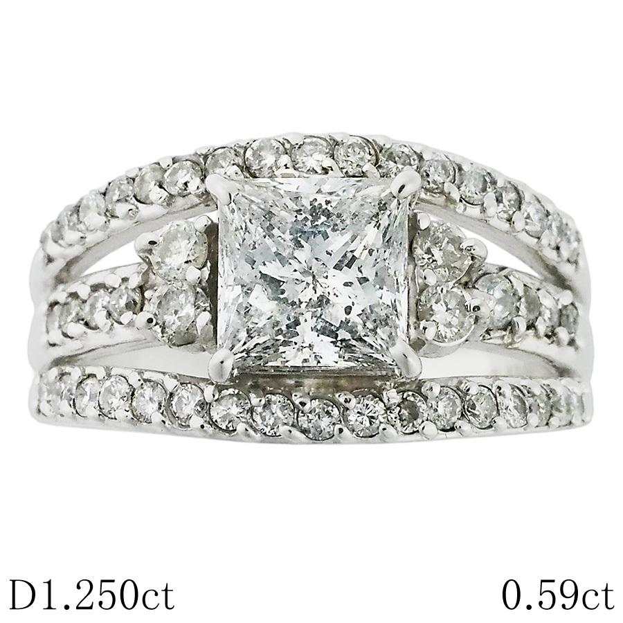 ダイヤモンド/1.250ct ダイヤ/0.59ct ダイヤ/0.05ct デザイン リング