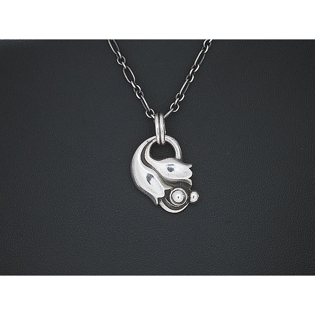  　1999　イヤーペンダント　シルバーネックレス　925 ジョージジェンセン Georg Jensen ネックレス イヤーペンダント