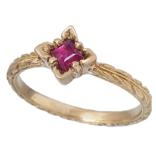 Loree Rodkin ローリーロドキン loreeRodkin スクエアカットルビー  