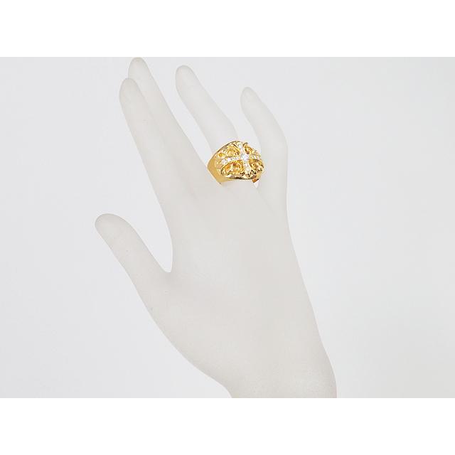 CHROME HEARTS クロムハーツ キーパーリング 22Kゴールド パヴェ CHROME HEARTS クロムハーツ キーパーリング 22Kゴールド パヴェ
