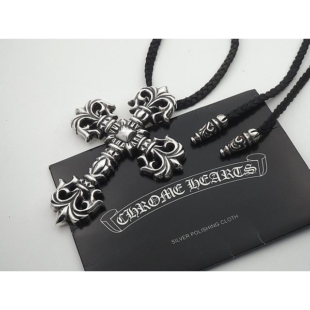 クロムハーツ CHROME HEARTS フィリグリークロス ラージ レザー