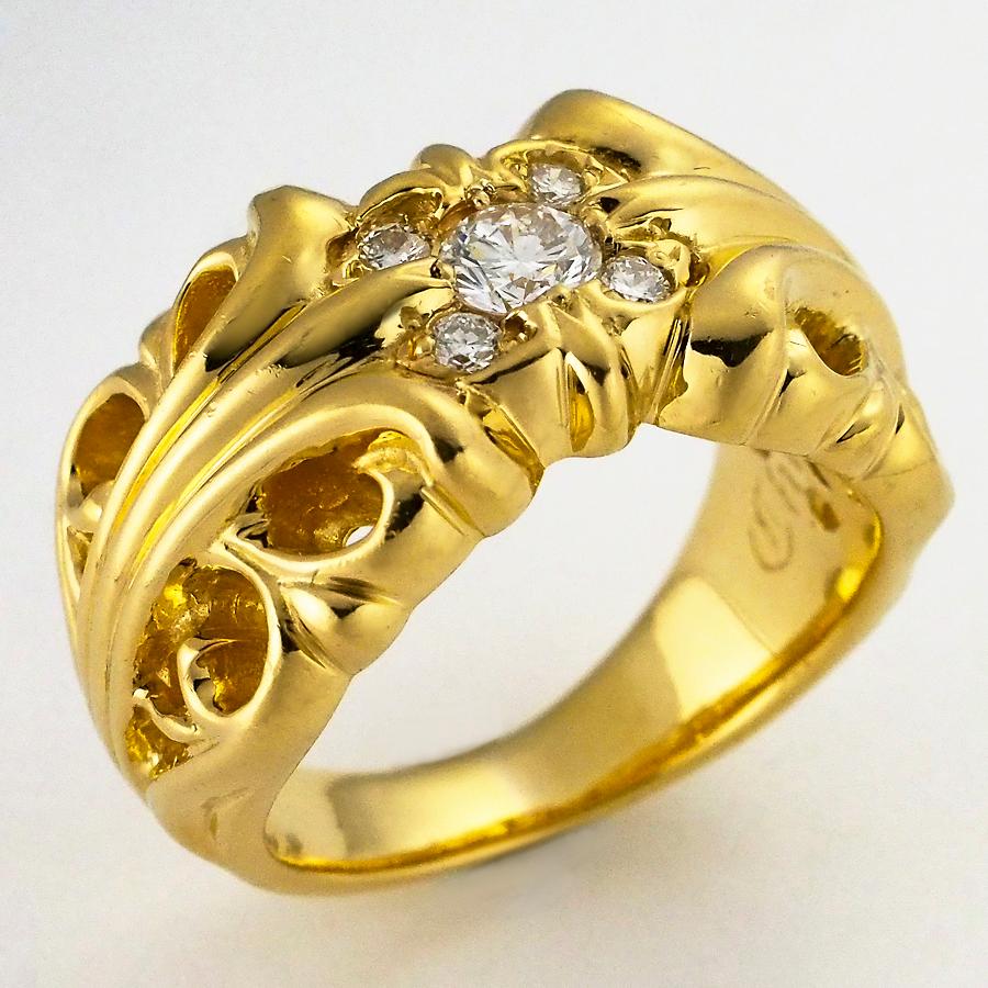 クロムハーツ　K&Tリング　16〜17号　内径1.8cm CHROME HEARTS（クロムハーツ） Chromehearts K＆Tリング 5P