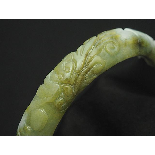 翡翠 ヒスイ バングル ソーティング付き : w10056 : インペリアル  