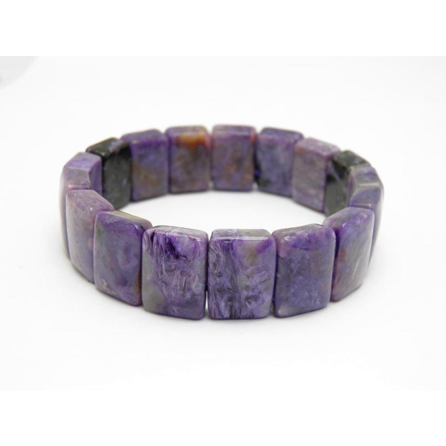 チャロアイト バングルブレスレット 幅約15×10mm 1本売り 三大