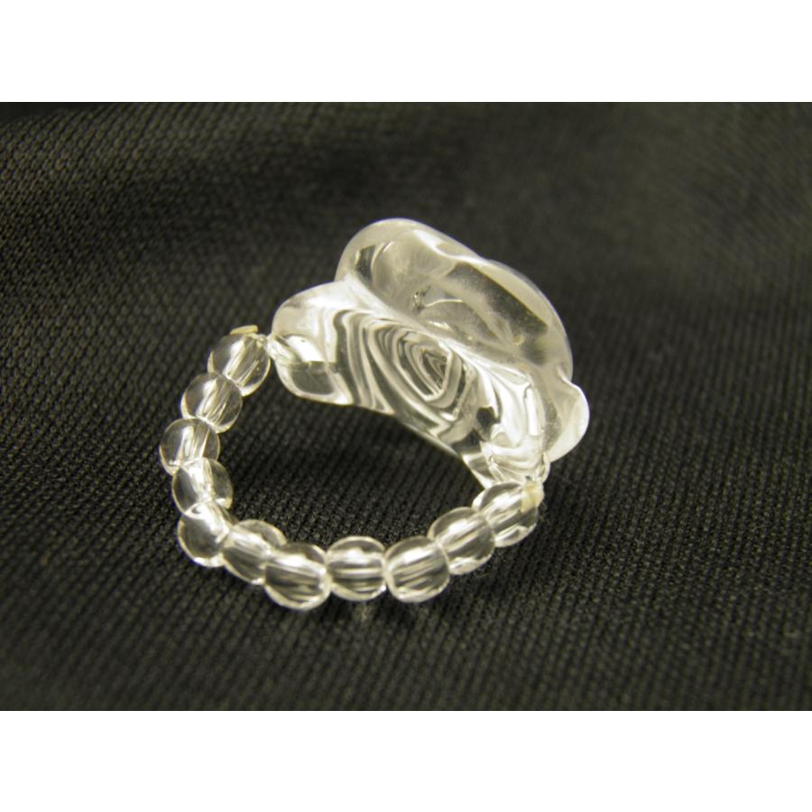 oriental jewelry 水晶　薔薇　リング oriental jewelry 水晶 薔薇 リング
