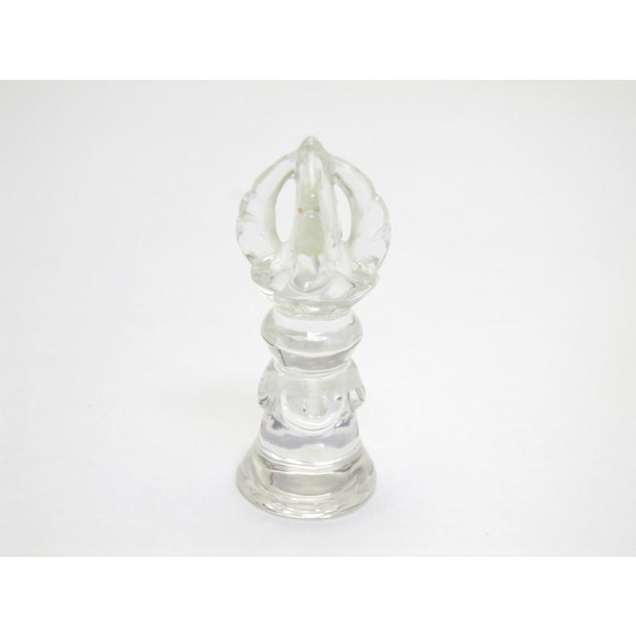 五鈷杵 ごこしょ バジュラ 柄付き 水晶 約40mm 1個売り 密教