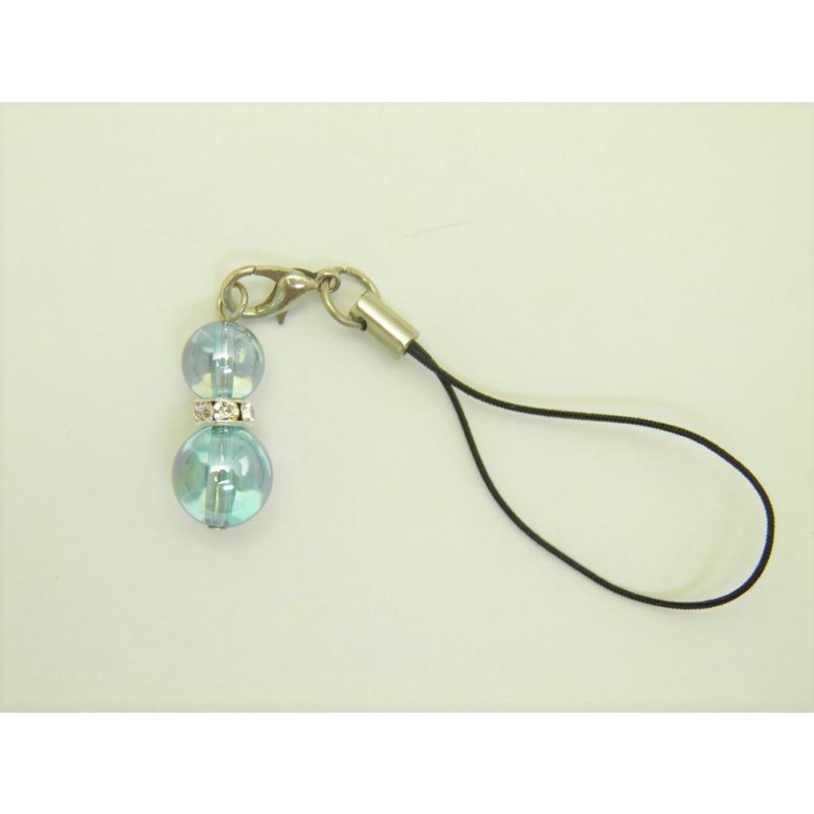 パワーストーン アクアオーラ ひょうたん ストラップ メンズ