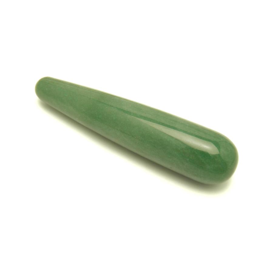 誕生石 5月 マッサージ棒 アベンチュリン インド翡翠 Aventurine 沈着