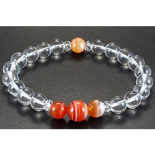 誕生石ブレスレット 8月 サードオニキス 天然石 パワーストーン