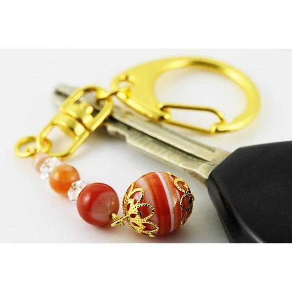誕生石 天然石 パワーストーン 金 キーホルダー アクセサリーチャーム