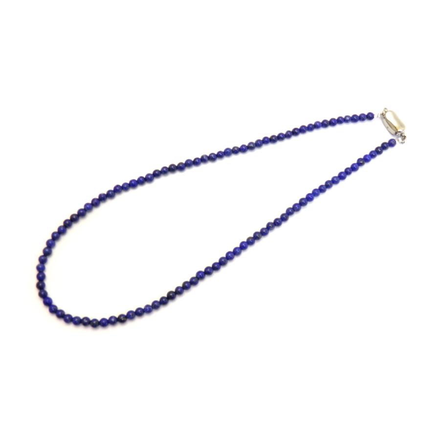 天然石ネックレス 誕生石 9月 「ラピスラズリ」 4mm ネックレス