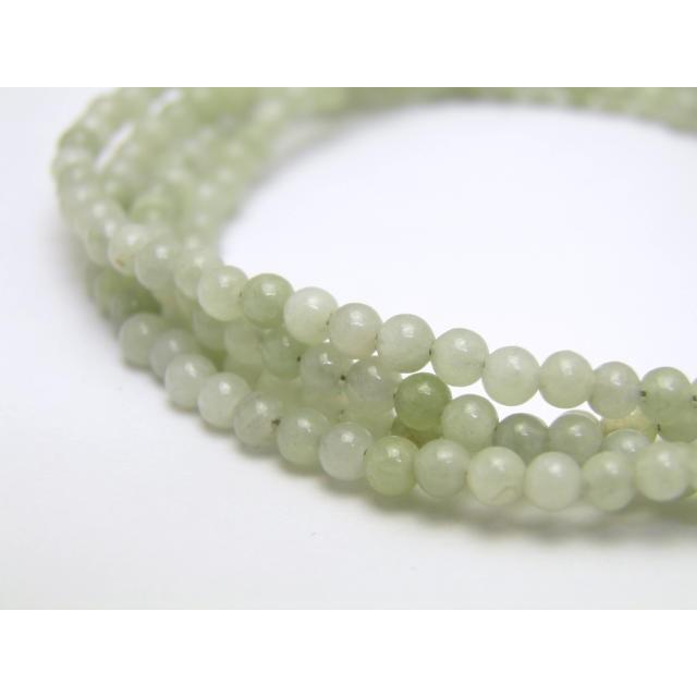 天然石 翡翠 ひすい 3mm玉 丸玉 メガネチェーン 置き忘れ防止 めがね