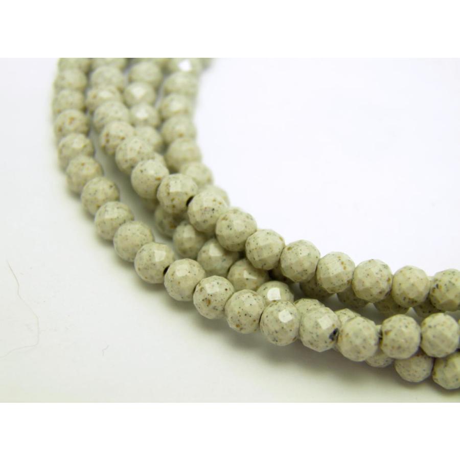 北投石 ほくとうせき 64面カット 4mm 金 メガネチェーン