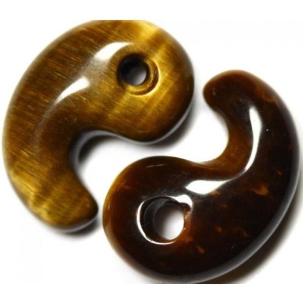 天然石 勾玉 タイガーアイ パワーストーン 古代勾玉 勾玉Mサイズ バラ