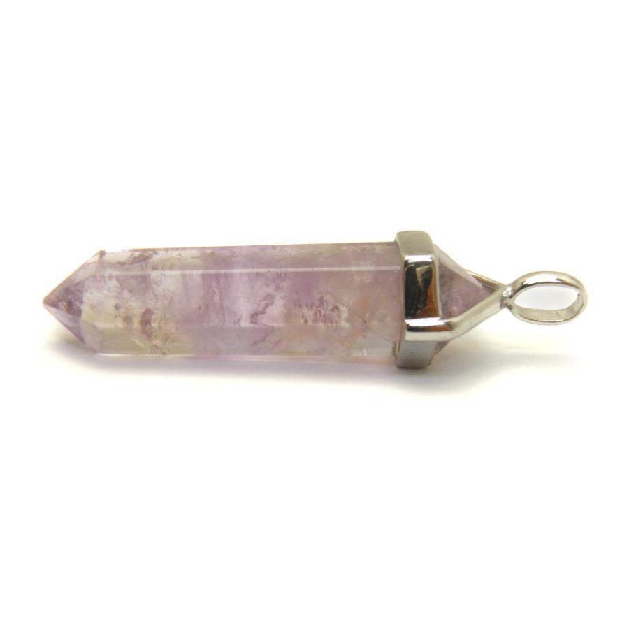 シルバーダブルポイント ペンダントトップ 大 アメジスト 1個売り