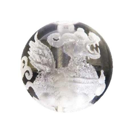 貔貅 ヒキュウ 水晶 素彫り 10mm玉 雄 オス 雌 メス 1粒売り 天然石