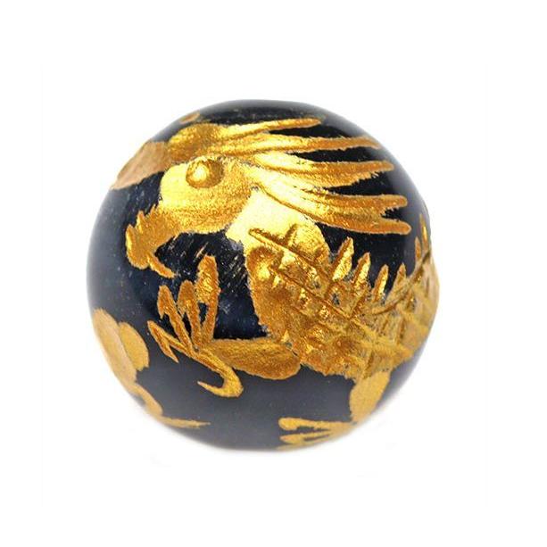 天然石タイガーアイパーツ　ドラゴン天珠　No.2566 龍神 ブルータイガーアイ 10mm 金彫り 彫刻 一粒売りビーズ 天然石