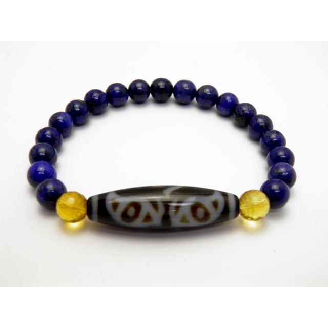 龍眼天珠ニ眼梵字キリーク