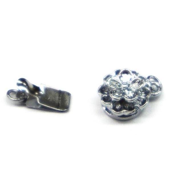 ネックレスクラスプ 花型 Bタイプ パールジュエリーなどの留め具 9mm