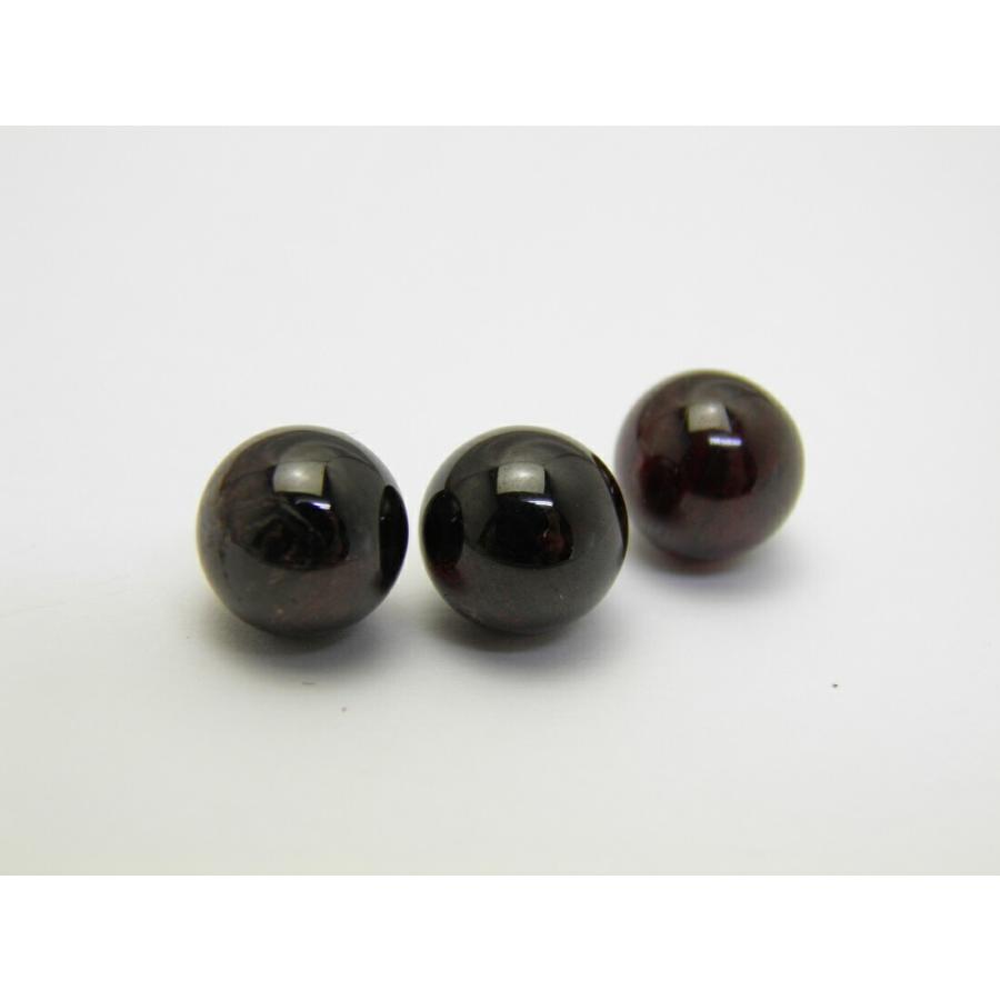 丸玉 ガーネット 柘榴石 Garnet 生命力 愛情 変化 お守り 8mm 穴なし一