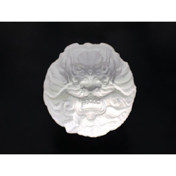 天然石彫刻 水晶浮かし彫り龍ビーズ 20mm 横穴 彫刻 一粒売りビーズ