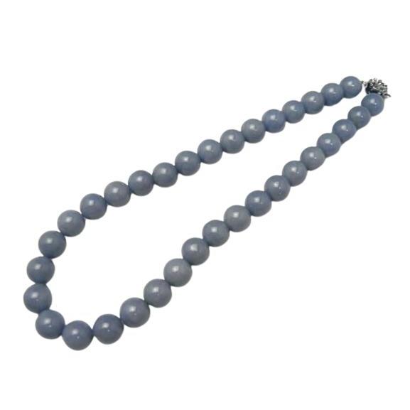 ネックレス エンジェライト12mm 差込タイプクラスプ 天然石 