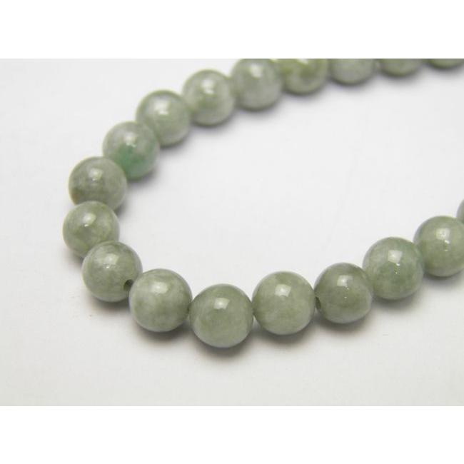 ネックレス 翡翠 3A 6mm 差込タイプクラスプ 天然石 風水 