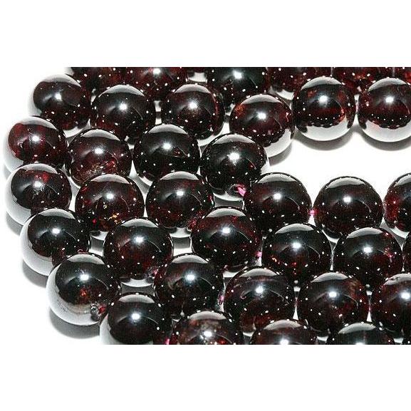 ガーネット 柘榴石 12mm玉 一連 天然石 パワーストーン : Imperialaura