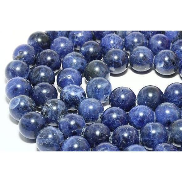 ソーダライト 12mm 穴あり一粒売りビーズ 天然石 パワーストーン