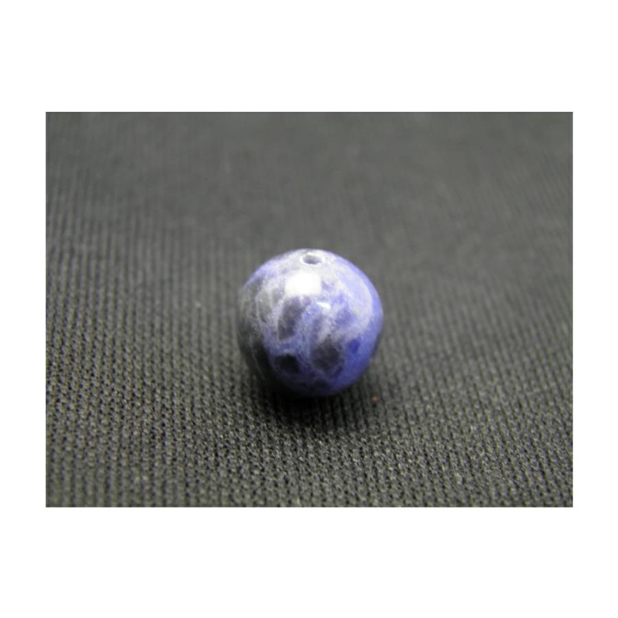 ソーダライト 12mm 穴あり一粒売りビーズ 天然石 パワーストーン