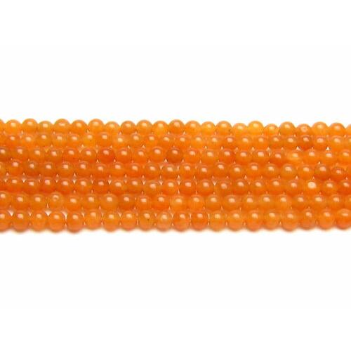 オレンジクォーツァイト 4mm ビーズ 一連 風水 パワーストーン