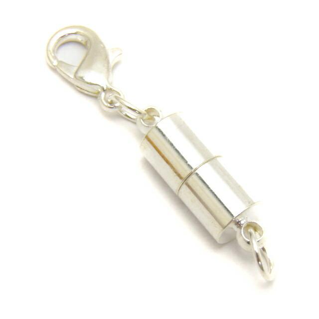 ネックレスの留め具 磁石クラスプ カニカン付き シルバー 6mm 1個売り パーツ ネックレスクラスプ｜imperialaura