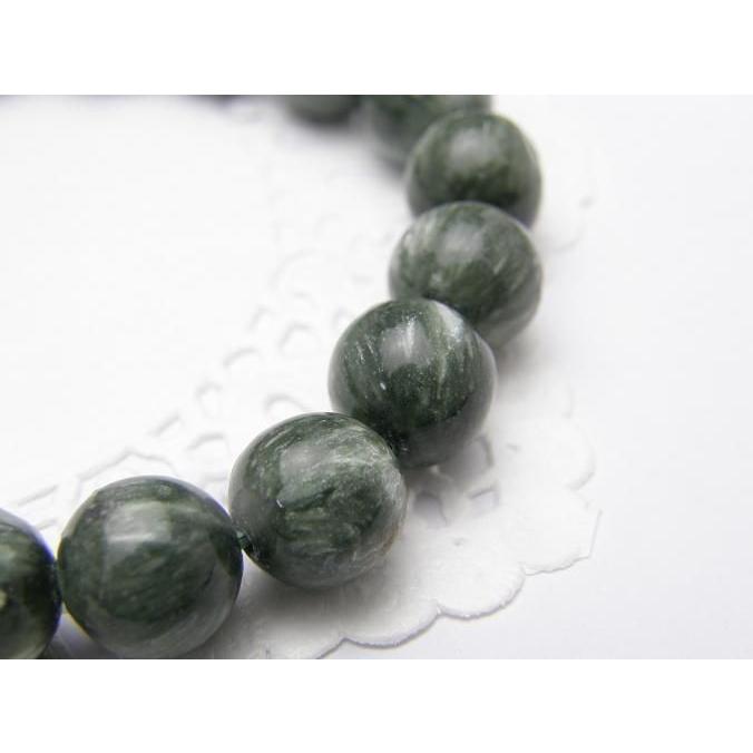 セラフィナイト 10mm ブレスレット セラフィナイト10mm シンプルブレスレット｜天然石