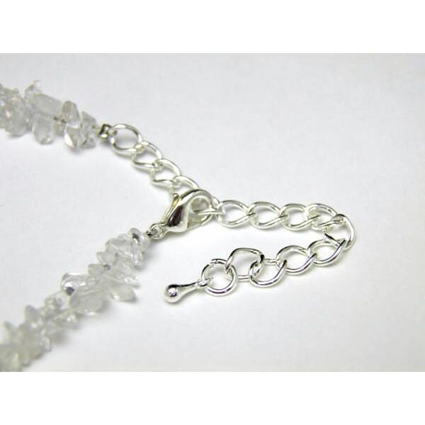 アンクレット 水晶さざれ石＆アメトリン さざれ石小粒タイプ 天然石