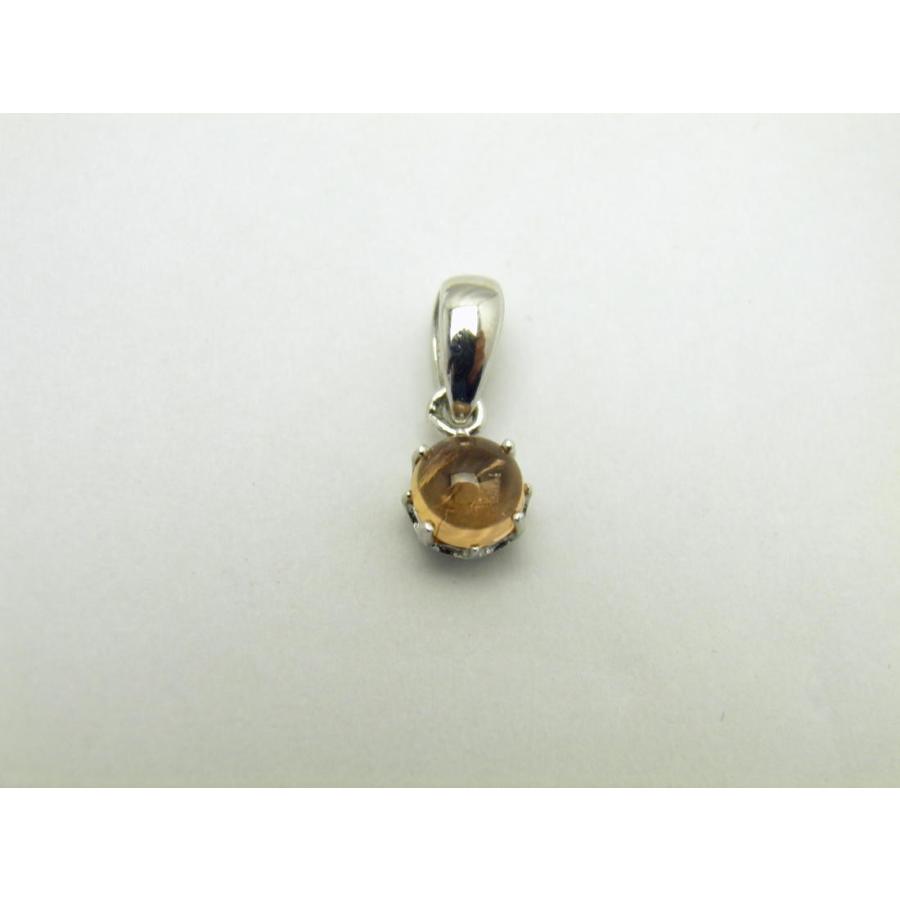 インペリアルトパーズペンダントトップ 縦約5.5mm SILVER925