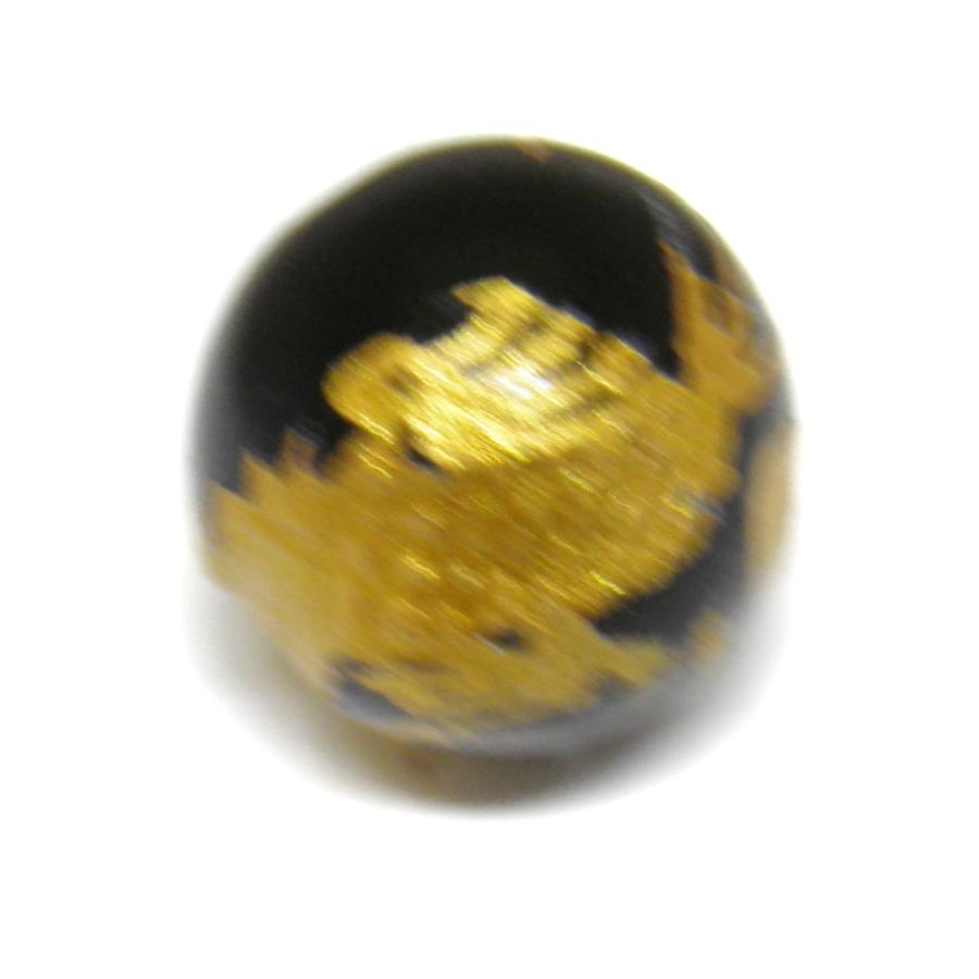 彫刻ビーズ モリオン/黒水晶 金彫り 12mm 龍 天然石 パワーストーン