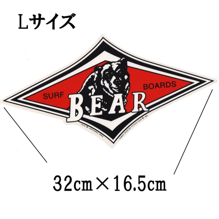 BEAR ベアー人気 定番ステッカー L サーフィン ビッグウエンズデー