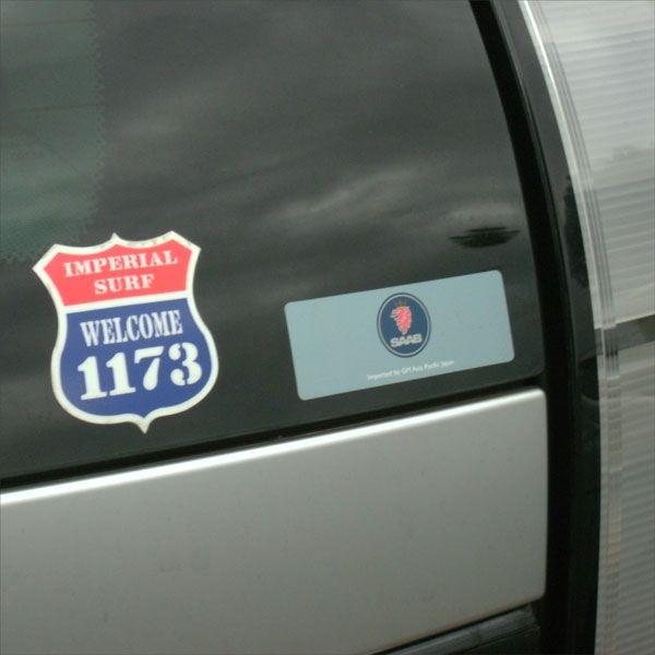 サーフィン人気ステッカーいい波1173 シール サーフィン flar05