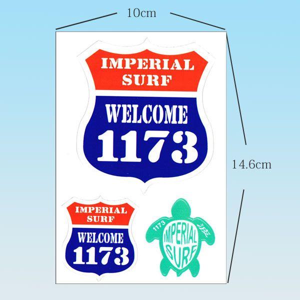 海外ステッカー‪‪❤︎‬ サーフィン人気ステッカーいい波1173 シール サーフィン flar06